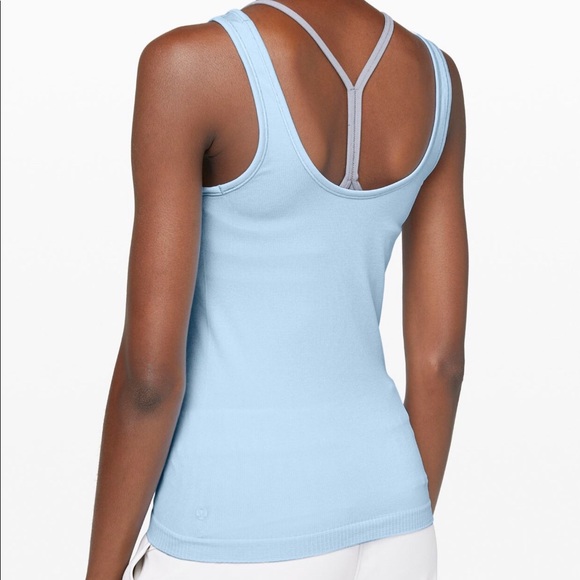 New LULULEMON Seek Simplicity Tank Breezy Blue 8 - Picture 2 of 5